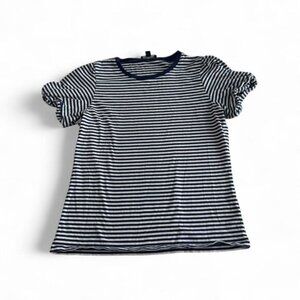 J.Crew striped t-shirt with‎ feminine tie-sleeve detail | Woman's Medium